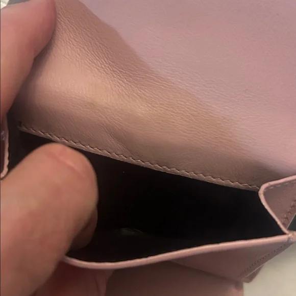 YSL Yves Saint Laurent pink leather trifold wallet - Picture 16 of 17